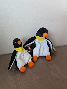 Bundle of Goldfish, Flamingo, and Penguin Beanie Babies for angelas_avenue